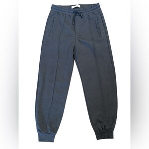 Zara Boys Navy Youth Joggers Front Seam Drawstring Waistband Size 11-12 Like New